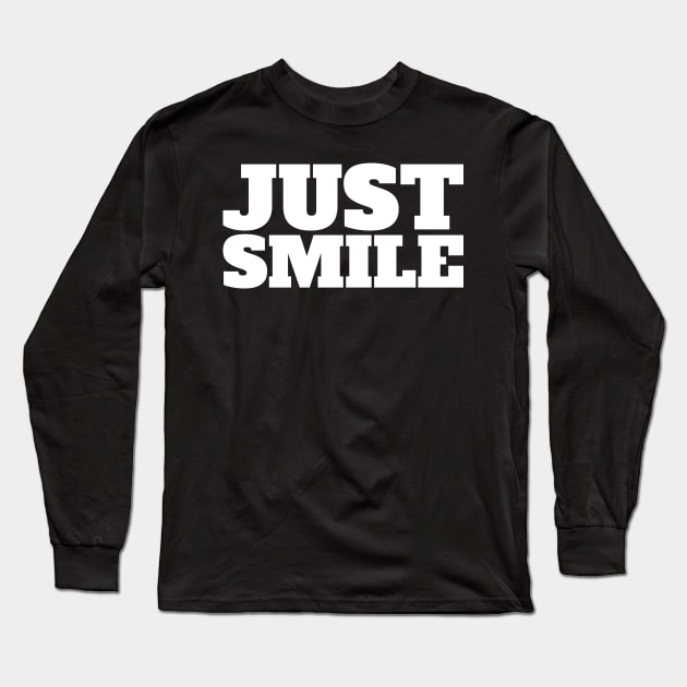 JUST SMILE Mask Long Sleeve T-Shirt by DanielsTee